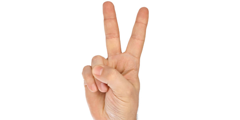 Dos dedos —> queso (iStock)