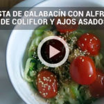 Recetas ligeras: espaguetis de calabacín con coliflor y ajo receta-calabacin