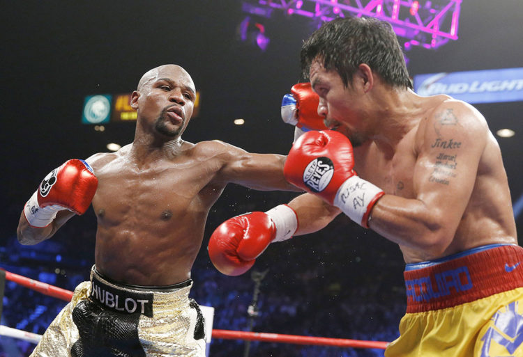 Floyd Mayweather Jr en su pelea ante Manny Pacquiao (GTRESONLINE)