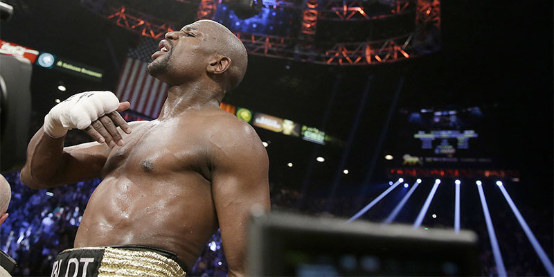 Mayweather tras ganar a Pacquiao (GTRESONLINE)
