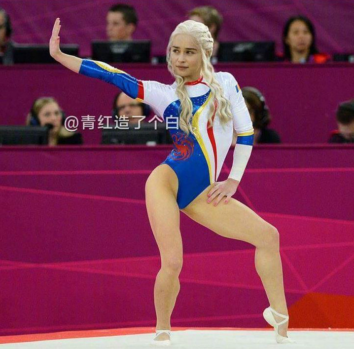 Daenerys Targaryen participa en gimnasia artística