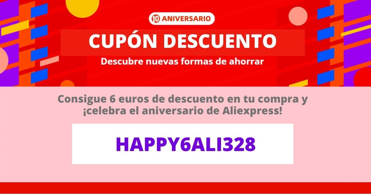 Cupón descuento (Aliexpres)