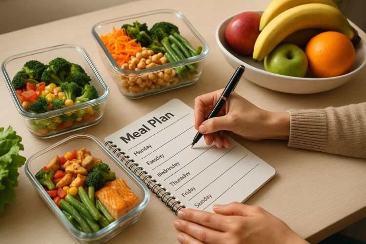 Plan semanal de menús saludables para familias ocupadas
