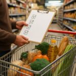 Checklist esencial para una compra saludable en el supermercado Fotografía editorial sobre Checklist esencial para una compra saludable en el supermercado (se)